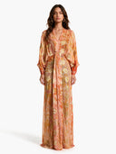 Kimono-Style Printed Dress-3