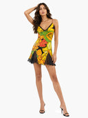 Printed Sling Mini Dress