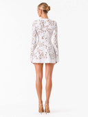 Exquisite Lace Deep V-Neck Mini Dress