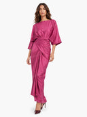 Elegant Pleated Long Dress Two-piece Set