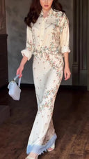 Bohemian Serenity Floral Two-Piece Set