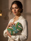 Elegant Beaded Luxury Evening Clutch Bag