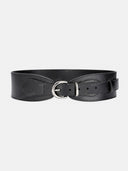 Wide Elastic Waist Buckle Belt