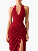 Luxe Satin Shirt Maxi Dress