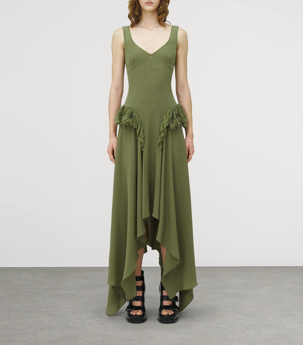 Elegant Asymmetric Maxi Dress