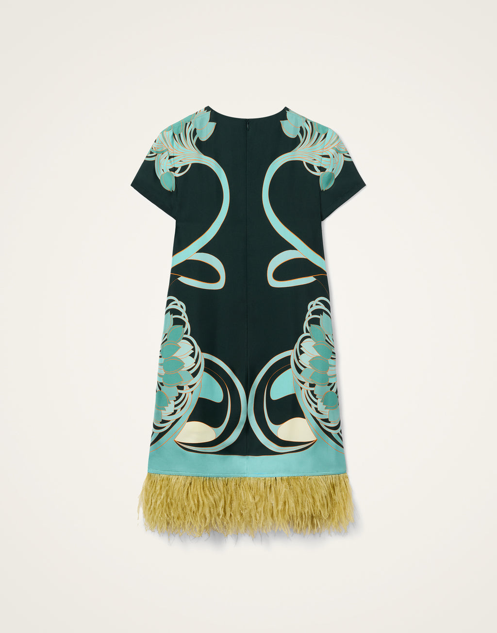 Chic Botanical Print Mini Dress