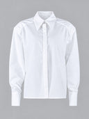 Structured Waist Tailored Button Down Shirt