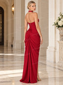 Luxe Satin Shirt Maxi Dress