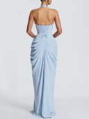 Luxe Satin Shirt Maxi Dress