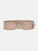 Wide Elastic Waist Buckle Belt