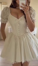 Fairytale Lace-Trim Corset Mini Dress