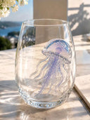 Ocean-Inspired Decorative Glass Tumbler