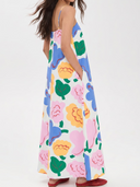 Printed A- Line Maxi Dress