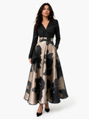 Elegant French Jacquard Midi Skirt Two-Piece Set