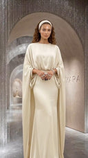 Luxury Minimalist Draped Maxi Dress