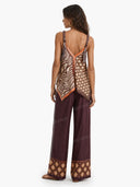 Printed Sling Top And Wide Leg Pants Set