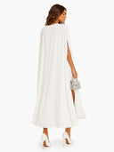 Elegant Pleated Cape Two-Piece Set