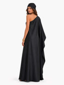 Elegant One-Shoulder Satin Maxi Dress