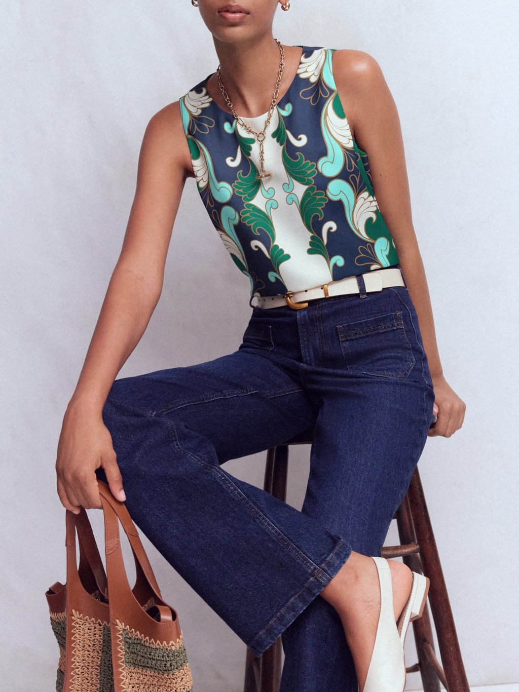 Baroque Print Two-Piece Set