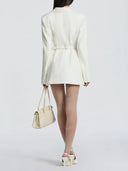 Double Breasted Structured Blazer Mini Dress