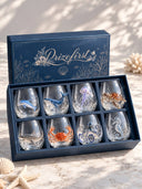 Ocean-Inspired Decorative Glass Tumbler