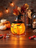 Halloween Witch Hat Pumpkin Table Lamp