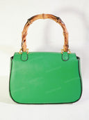 Retro Bamboo Top Handle Bag