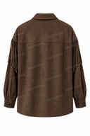 Western Fringe Belted Shirt Jacket