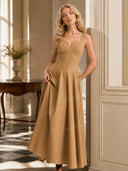 Minimalist Slim Sling Maxi Dress