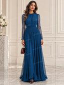 Tailored Blazer & Chiffon Maxi Dress Prom Set