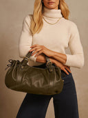 Pleated Commuter Tote Bag