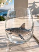 Ocean-Inspired Decorative Glass Tumbler