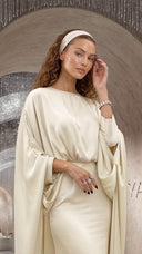 Luxury Minimalist Draped Maxi Dress