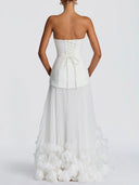 Petal Design Maxi Dress