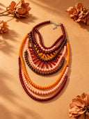 Boho Layered Beaded Statement Necklace