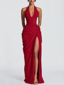 Luxe Satin Shirt Maxi Dress