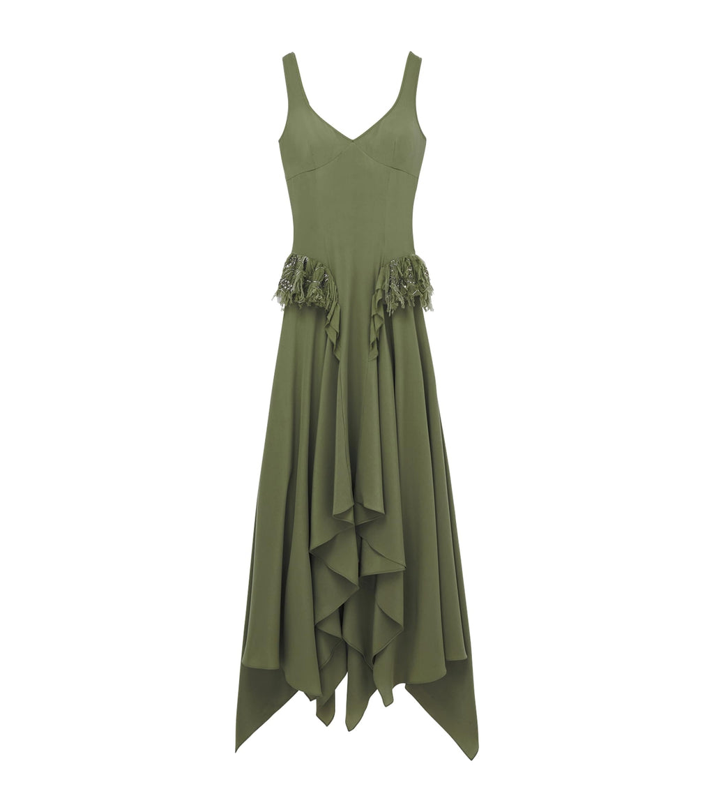 Elegant Asymmetric Maxi Dress