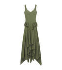 Elegant Asymmetric Maxi Dress