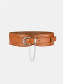 Vintage Buckle Chain Detail Waist Belt