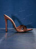 Sheer Crisscross High Heels