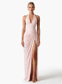 Luxe Satin Shirt Maxi Dress