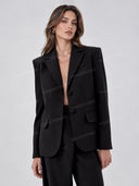 Tailored Blazer & Wide Leg Pants Set