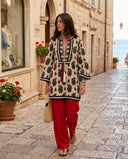 Casual Paisley Print Mini Dress