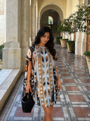 Geometric Print Mini Dress